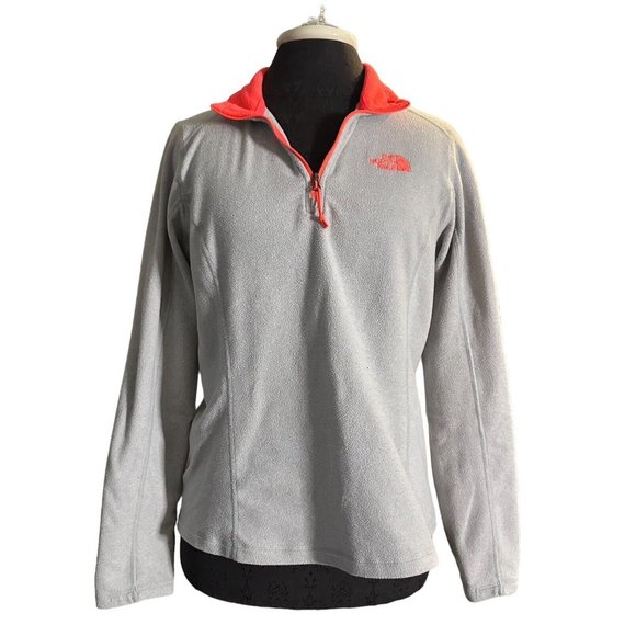 The North Face Jacket Women’s Size M Zip Up Fleece Lt. Gray. - Picture 1 of 6